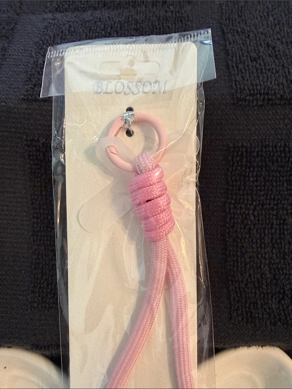 Pink Rope Key Loop Key Holder